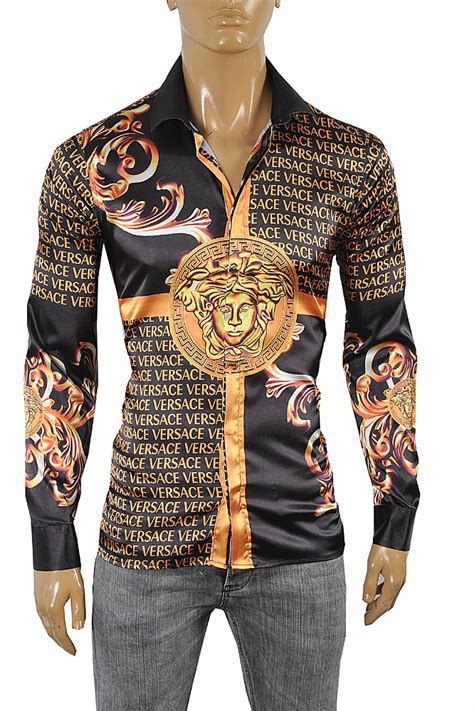 versace cowboy shirt|Men's Designer Shirts .